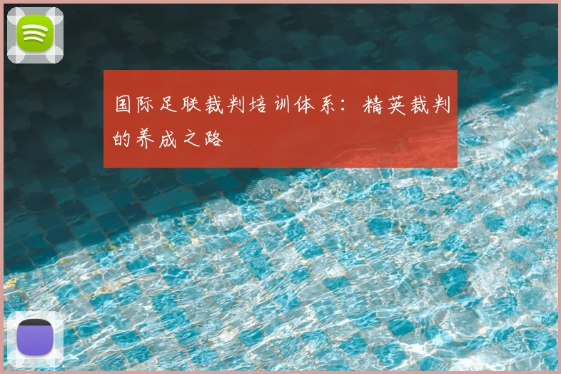 国际足联裁判培训体系：精英裁判的养成之路